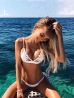szexi fehér tanga bikini