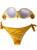 sárga push up bikini