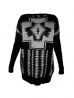 hosszú kötött kasmír pulcsi