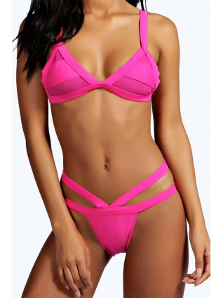 divat neon bandázs bikini